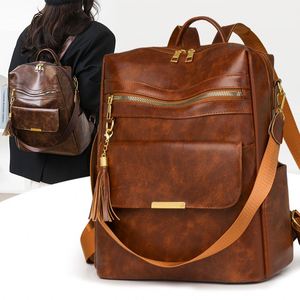 <span class=keywords><strong>Sac</strong></span> à dos imperméable en PU pour <span class=keywords><strong>femme</strong></span>, antivol, avec motif géométrique, capacité de 20 à 30 L, pour les voyages et l'usage quotidien - Product Image 1