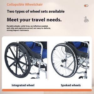 Fauteuil roulant pliant portatif le plus vendu d'avion d'alliage d'aluminium pour le ménage - Product Image 5