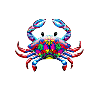 New Metal <strong>Crab</strong> Wall Sculpture Hanging Craft Decor Iron Sea Animal Wall <strong>Ornament</strong> for Home Party Bar Decoration - Product Image 5