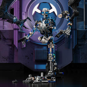 Robot Building <b>Blocks</b> Figurine Assembly Model 13091 Skull Mech With Lighting Technology For Teenagers 7 14 Years Old - Product Image 1
