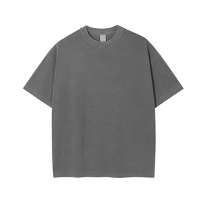 Men's Summer Casual 280g Acid Wash T-Shirts Vintage and Fashionable T-shirt <b>for</b> Street Wearing - Product Image 2