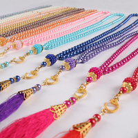 Collier en verre rond Tasbih musulman 99 perles chapelet de prière pour les cadeaux de l'EID Mubarak Prière musulmane du Ramadan Tasbih pour la prière