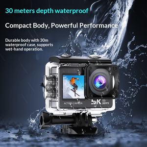 Новая спортивная камера 5K с двумя цветными HD-экранами 1.3/2.0 дюйма, поддержка карты TF, M60TR, водонепроницаемая, для активного отдыха, с защитой от тряски, нейтральная упаковка - Product Image 4