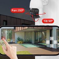 Caméra dôme PTZ miniature en métal Camhi 4MP 8MP, étanche IP65, WiFi 2.4G/5G sans fil, zoom optique 10X, vision nocturne 40m, CMOS, carte SD