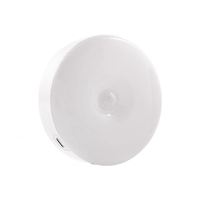 Mini-lampe LED intelligente murale sans fil à 3 couleurs, intensité réglable, rechargeable par USB, pour éclairage sous armoire et veilleuse