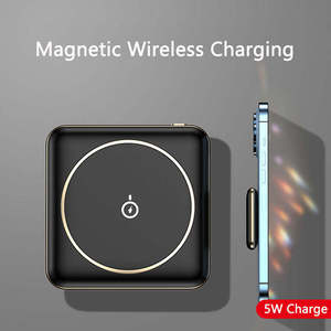 แบตสำรองพกพาแบบแม่เหล็กขนาดเล็กพิเศษ ความจุ 5000mAh ชนิด Li-Polymer ชาร์จเร็วแบบไร้สาย รองรับการชาร์จผ่านพอร์ต Type-C กำลังไฟ 5W สำหรับโทรศัพท์มือถือ - Product Image 3