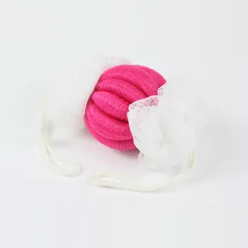 Promotional Colorful Soft Mesh Sponge Baby Bath Flower