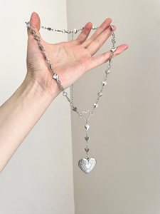Collar de Cadena de Bambú y Cobre Vintage con Caja de Corazón - El Secreto <span class=keywords><strong>del</strong></span> Corazón para Mujeres - Product Image 1