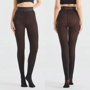 <span class=keywords><strong>Collant</strong></span> Termici Invernali Personalizzati, Spessi, Caldi, Trasparenti, Foderati in <span class=keywords><strong>Pile</strong></span> Color Caramello - Product Image 6