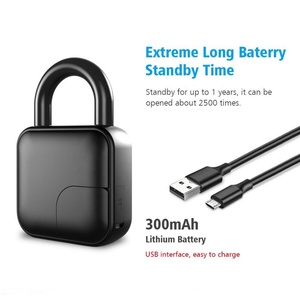 Built-in Battery Fingerprint High <b>Security</b> Outdoor Smart Tuya for Padlock with Face Recognition and Cloud Storage-GL-L3 - Product Image 5