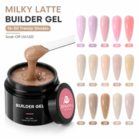 Gel durcisseur Builder Gel, sans HEMA, sans TPO, auto-nivelant, à faible ou sans chauffage, pour extensions UV, vente en gros pour ongles, Poly Gel