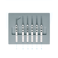 La chirurgie ophtalmique d'instrument ophtalmique place le forceps chirurgical micro réglé pour l'implantation de lentille intraoculaire