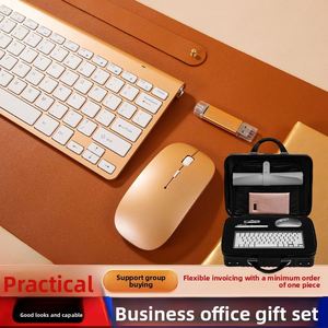 Custom Office Set Business Promotional Package Notebook <b>Cup</b> Keyboard Accessories Power Bank Pen Gift Box for Company Events - Product Image 5