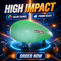 Ballon gonflable géant pour défilés, dirigeable publicitaire personnalisé, dirigeable gonflable à l'hélium télécommandé pour événements