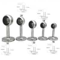 Support de rail de penderie en acier inoxydable pour tube de suspension
