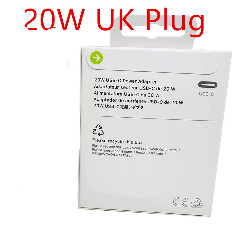 Enchufe británico blanco de 20 W