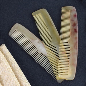 Peigne de massage en corne de mouton, à dents larges et fines, personnalisé, pour <span class=keywords><strong>salon</strong></span>, offre spéciale - Product Image 4