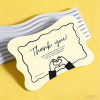 Cartes de vœux d'anniversaire amusantes faites à la main avec des vœux de 'Joyeux Anniversaire' à l'intérieur, en papier fantaisie et carton, avec enveloppes, logo personnalisé
