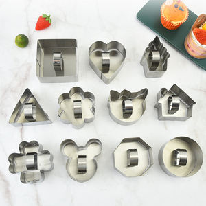 Molde <span class=keywords><strong>de</strong></span> Pastel Antiadherente <span class=keywords><strong>de</strong></span> Acero Inoxidable, Anillo <span class=keywords><strong>de</strong></span> Mousse con Tapa <span class=keywords><strong>de</strong></span> Empuje, Molde <span class=keywords><strong>de</strong></span> Forma Múltiple para Hacer Queso, Herramientas para Hornear - Product Image 1