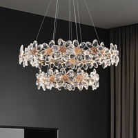 Lustres en cristal K9 de luxe moderne avec éclairage LED pour salle à manger, hall d'hôtel, restaurant