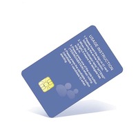 Kartu magnetik PVC plastik kustom dengan chip Clone kartu kredit RFID contact IC kartu pintar sle4442 sle4428