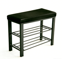 Banc à chaussures moderne en fer à double couche avec rangement pour le salon, meubles de maison, étagères à chaussures pour la maison