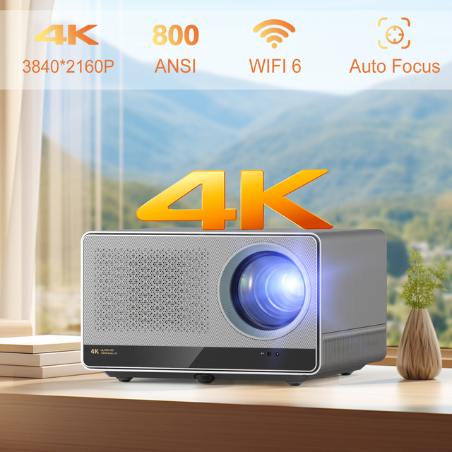 CRE U1 4K Projector Android, VIDAA, GTV, Native 4K Fully Sealed Dustproof Optical Engine Home Theater System