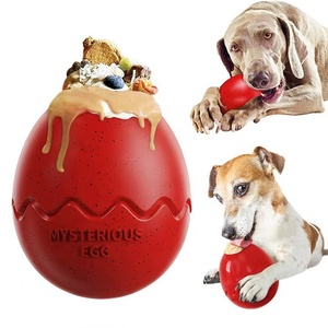 Jouet à mâcher et distributeur de friandises pour chien, en forme d'œuf de <span class=keywords><strong>dinosaure</strong></span>, à alimentation lente, pour l'enrichissement estival - Product Image 1