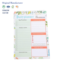 Planificateur de tâches hebdomadaire, carnet en spirale en tissu, bloc-notes auto-adhésif, rappel quotidien, liste de choses à faire, bloc-notes détachable, calendrier, carnet de travail