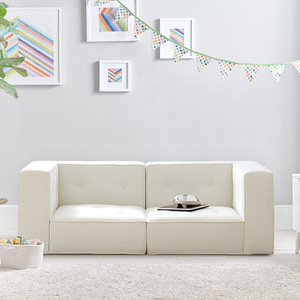Children's <b>Sofa</b> Reading Corner High-Density Foam Fabric 2 Seater Play Furniture For <b>Kids</b> - Product Image 1
