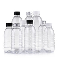 Bouteille de boisson transparente sans BPA de 250 à 1600 ml, bouteille en plastique PET vide personnalisée pour l'eau minérale