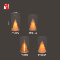 Lampe de table 3D LED Veilleuse décorative de Noël Ornement de table Décoration lumineuse festive de vacances Lampe de Noël
