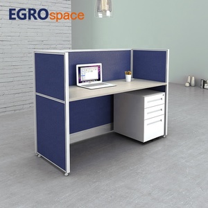 EGROspace 워크 스테이션 파티션 시스템 책상 도매 현대 디자인 4 좌석 가구 사무실 칸막이 - Product Image 6