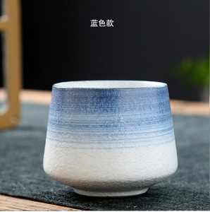 200ml Creative Clay Mug Cup Japanese Restaurant Ceramic Coffee Cup Retro Custom <b>Teacup</b> Stoneware Colorful Vintage Coarse Pottery - Product Image 5