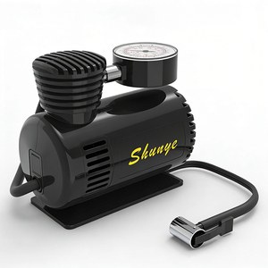 ปั๊มลมยางรถยนต์ไฟฟ้าปั๊มลมสูบลม150PSI พลาสติก DC 12V แบบพกพาสำหรับรถยนต์ - Product Image 2