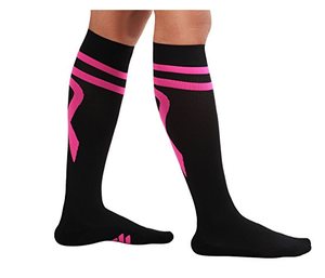 Calcetines de <span class=keywords><strong>compresión</strong></span> Edición Especial cáncer de mama cinta médica rodilla alta <span class=keywords><strong>media</strong></span> - Product Image 5
