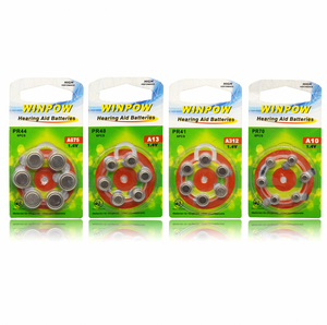 Batería de Zinc-Aire Power One para Audífonos Oticon, Batería de Zinc-Aire Marca <span class=keywords><strong>Rayovac</strong></span> 675, Carcasa Metálica para Implantes, A10 A13 9V - Product Image 2