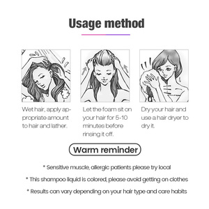 Joynna gros marque privée shampooing de soin de la couleur des cheveux naturels sans sulfate protéger la couleur infuser dépôt shampooing pour la teinture des cheveux - Product Image 4