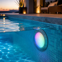 Lumière de piscine HUAXIA 18W en acier inoxydable 316, RGB, IP68, étanche, éclairage de piscine encastré, lampe sous-marine