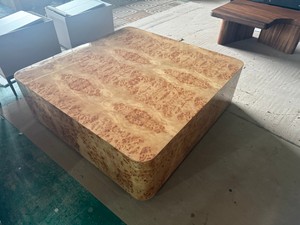 Tavolino da Caffè Quadrato Contemporaneo Convertibile con Sollevamento in Legno Burl e Vano Contenitore per Arredamento Soggiorno Appartamento - Product Image 5