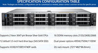 Servidor en Rack Usado PowerEdge R540, Host 2U, Almacenamiento, GPU, Virtualización Empresarial y de Oficina, Dell