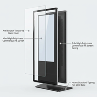43 55 65 Zoll Freistehender Digitaler Posterständer Indoor Digitale Beschilderung Touchscreen-Kiosk LCD Werbedisplay Interaktiv