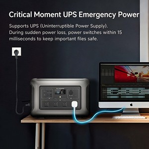 ALLPOWERS R3500 V2 สถานีไฟฟ้าพกพา 3500W 2880Wh แบตเตอรี่ลิเธียมไอรอนฟอสเฟต LFP สำรองไฟฉุกเฉินสำหรับบ้าน - Product Image 4