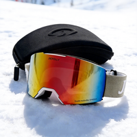 Masque de ski polarisé UV400 bleu de qualité professionnelle durable, avec lentille magnétique interchangeable et anti-buée, idéal pour les stations de ski très fréquentées - Vente en gros