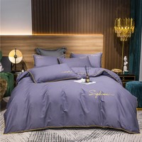 Drap de lit en 100% coton, tissé dans la voiture de luxe, longues agrafes, couvre-lit blanc, Queen size