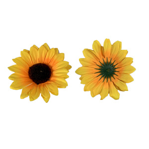 Flor de Girasol Artificial de Seda de 9 cm de Diámetro para Decoración de Bodas y Hogar - Product Image 5