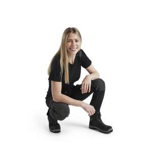 BLAKLADER - 712216459998D19 Pantalón de servicio elástico en 4 direcciones para mujer Negro/Gris oscuro-PANTALÓN DE TRABAJO EAN 7330509742952 - Product Image 4