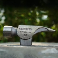 Marteau de charpentier en titane léger de 14 oz, personnalisé en usine, avec manche courbé en hickory, qualité industrielle