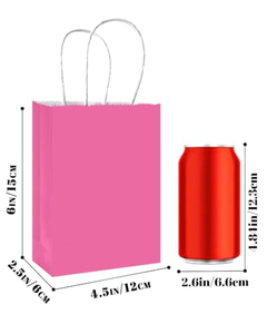 Colored Kraft Paper <b>Bags</b> Rainbow Party Favor <b>Gift</b> <b>Bags</b> 6 Colors with Handles for <b>Wedding</b>, Baby Shower, Birthday Party Supplies - Product Image 4