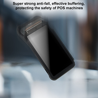 Casing Silikon Pelindung Mesin POS Genggam WJM Ingenico Dx 8000 untuk Peralatan Terminal Bersertifikasi CE/FCC/ROHS